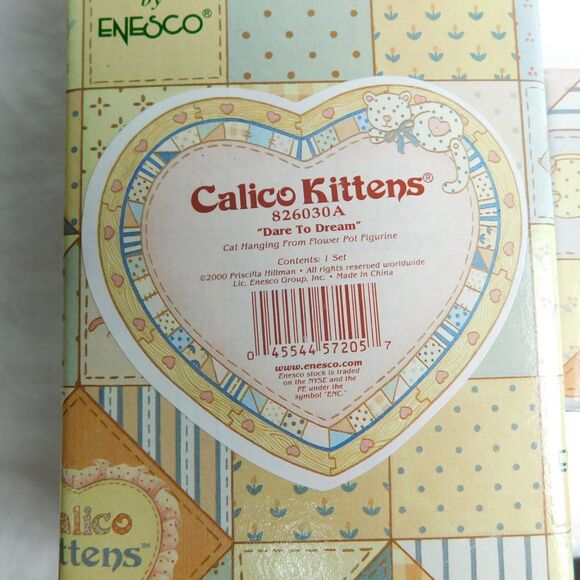 Calico Kittens Enesco Lot of 2 Kitty Figurines 826030A 488666A Boxed NEW NIB - Picture 2 of 14